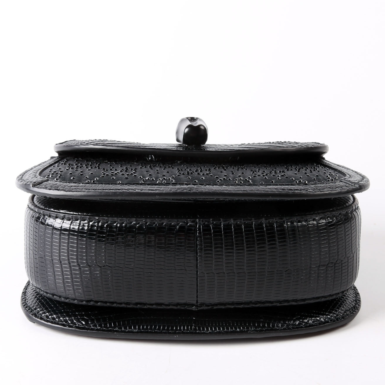 Gucci 735116 Bamboo 1947 Top Handle Mini Moire Black