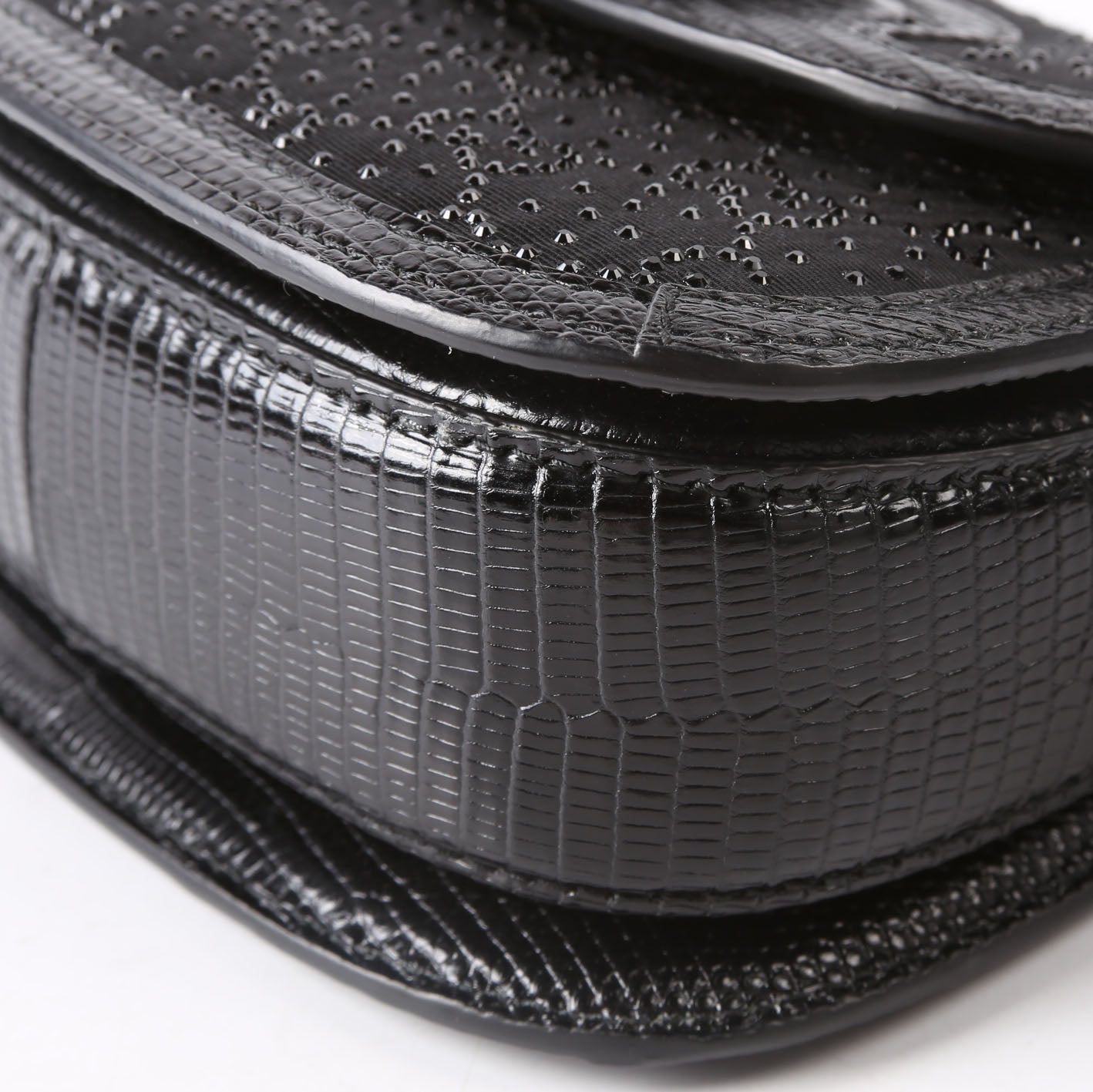Gucci 735116 Bamboo 1947 Top Handle Mini Moire Black