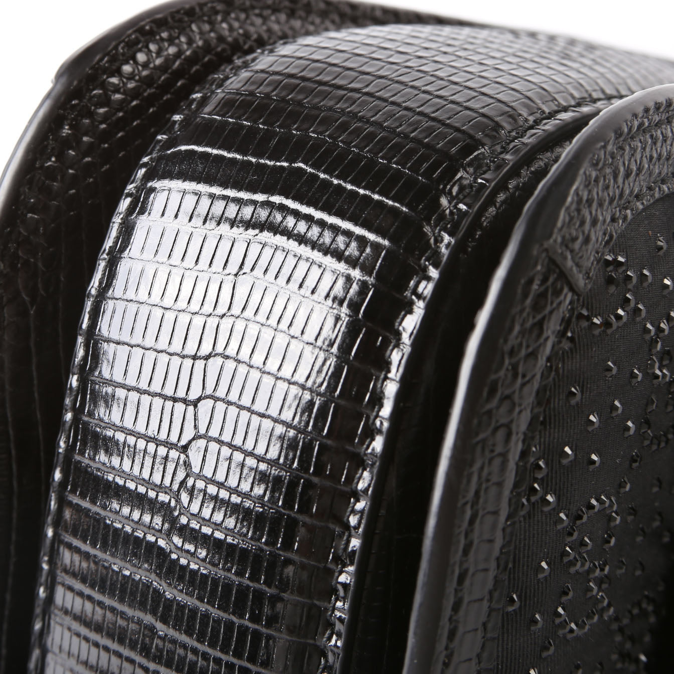 Gucci 735116 Bamboo 1947 Top Handle Mini Moire Black