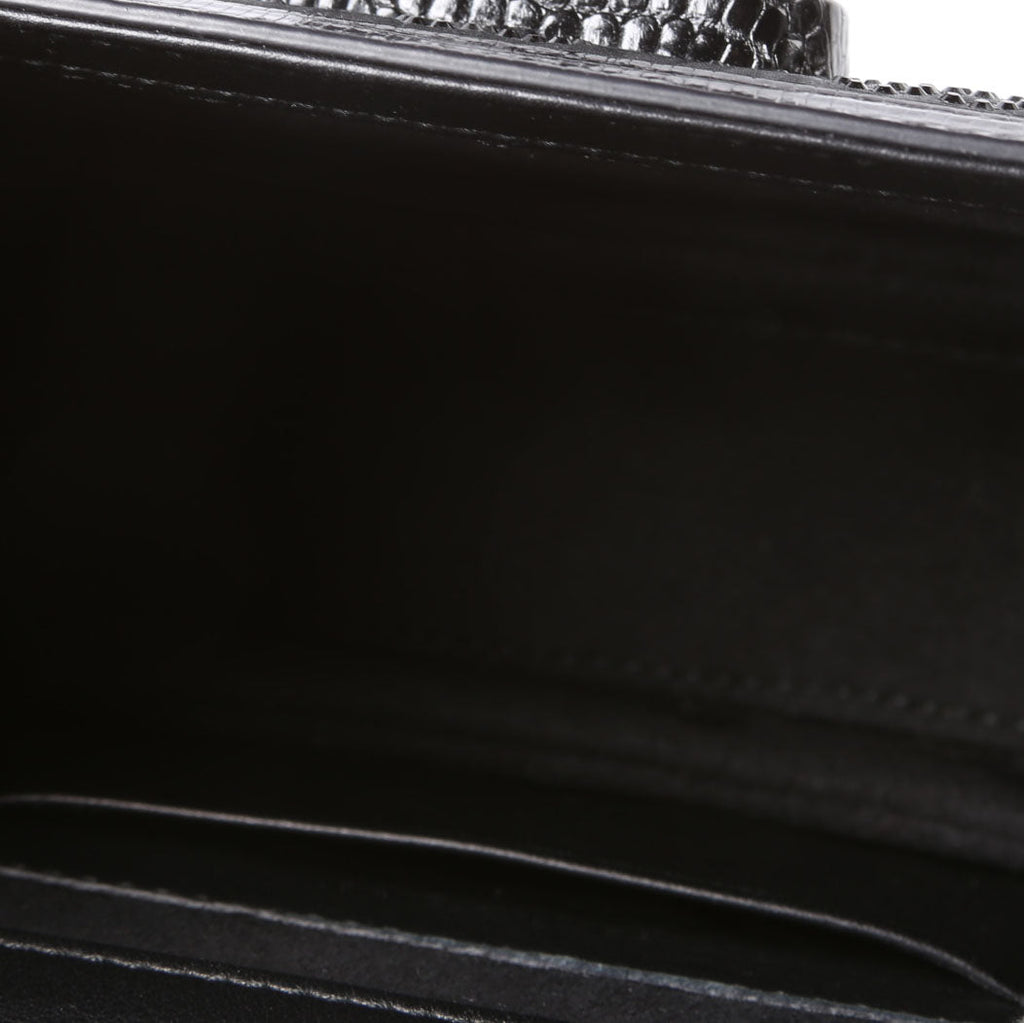 Gucci 735116 Bamboo 1947 Top Handle Mini Moire Black