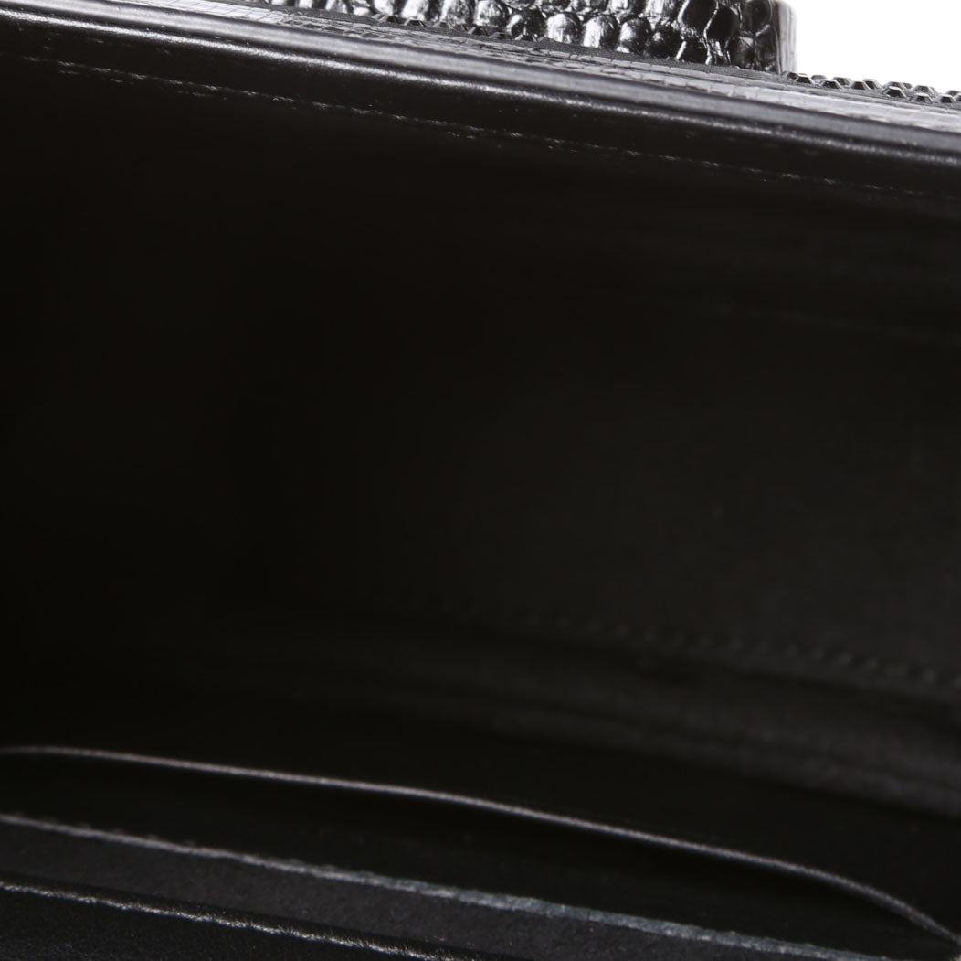 Gucci 735116 Bamboo 1947 Top Handle Mini Moire Black