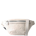 Gucci 658582 GG Embossed Belt Bag Ivory