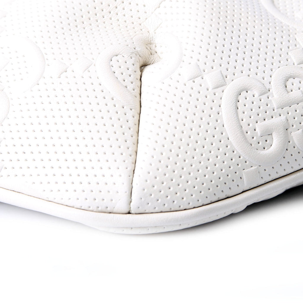 Gucci 658582 GG Embossed Belt Bag Ivory