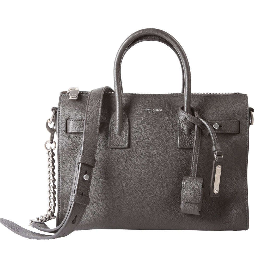 SAINT LAURENT Sac De Jour Baby Supple 4911715 Grey