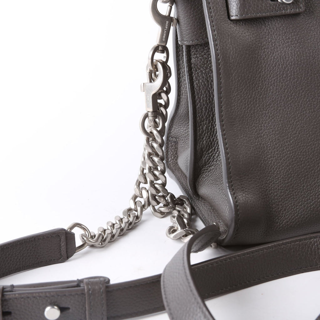 SAINT LAURENT Sac De Jour Baby Supple 4911715 Grey