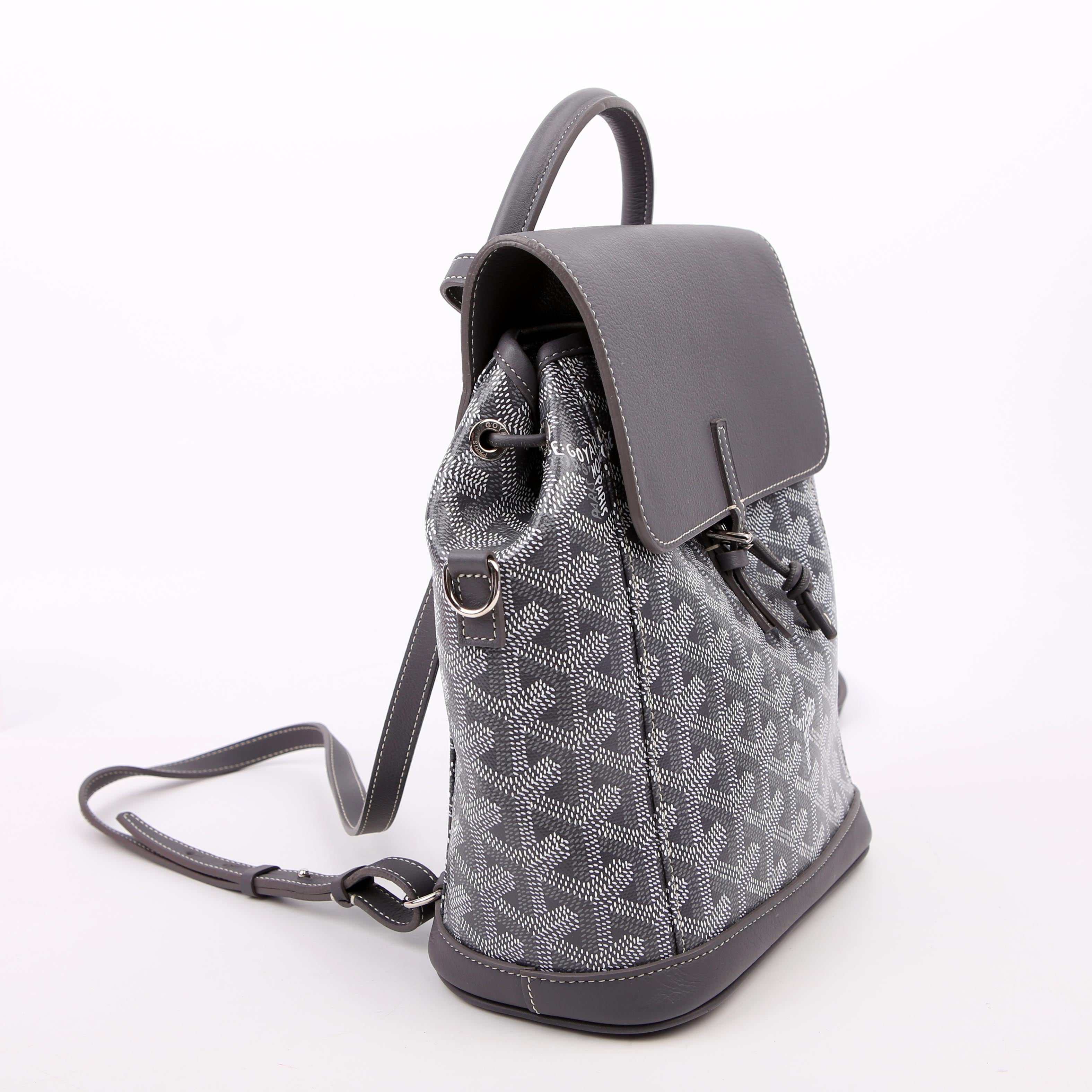 Alpin Backpack Goyardine Canvas Grey