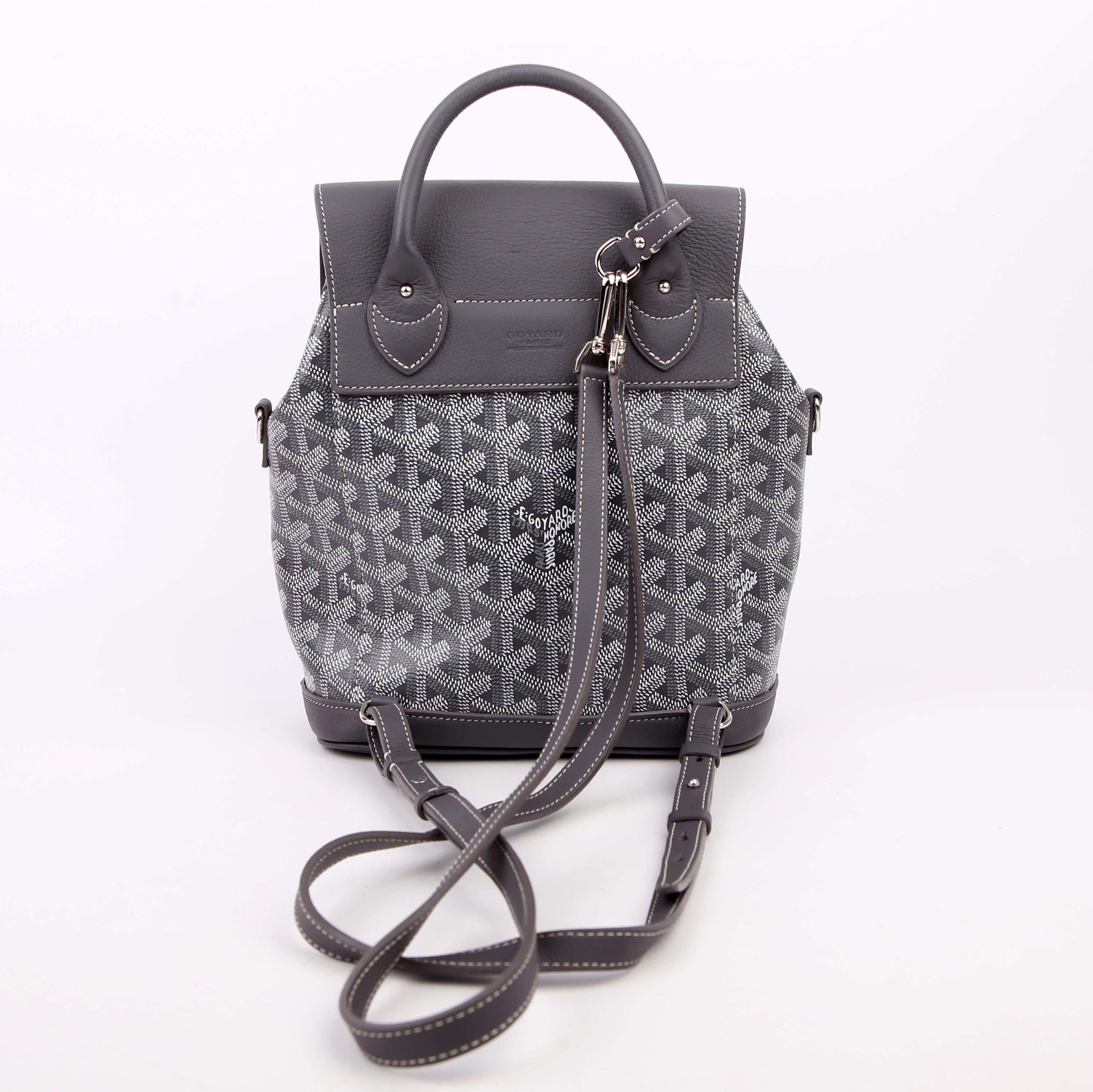 Alpin Backpack Goyardine Canvas Grey