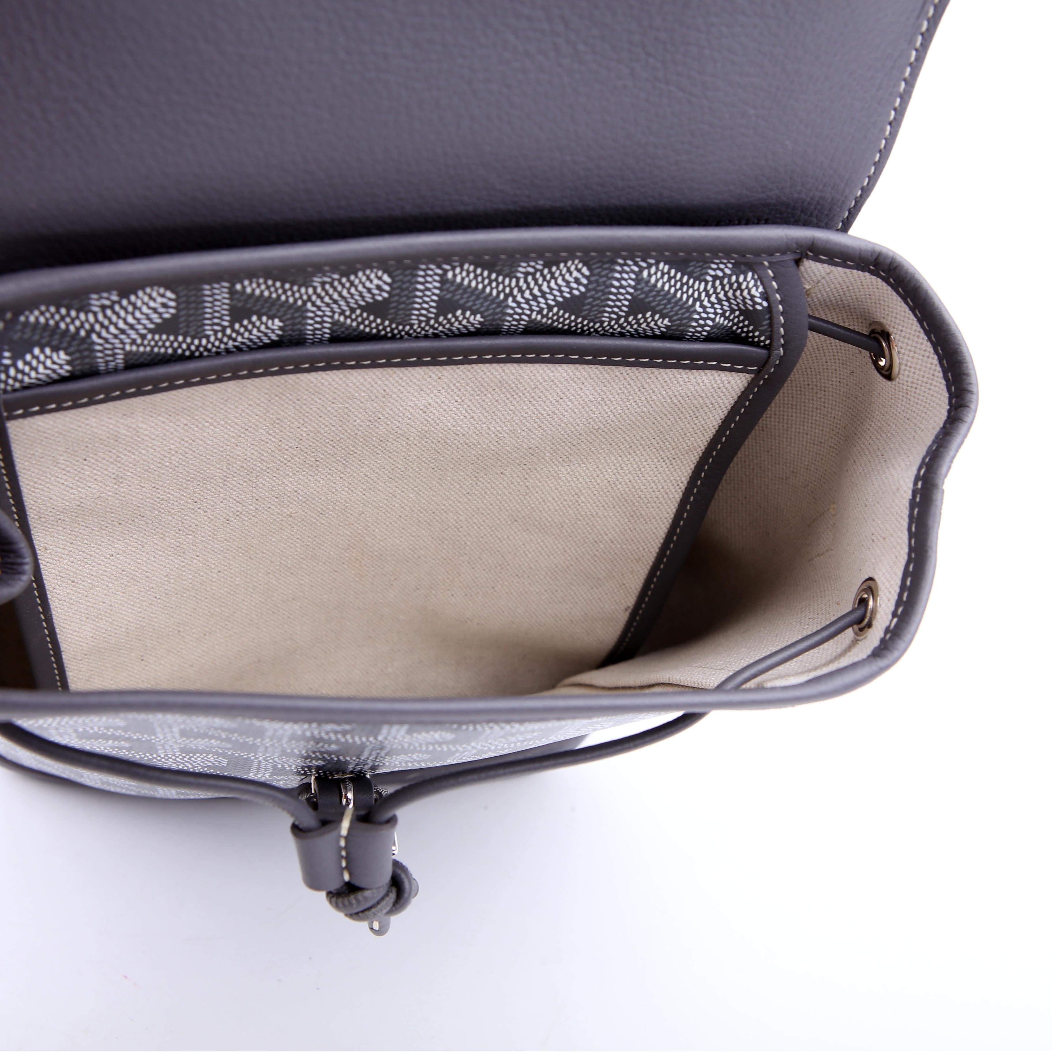 Alpin Backpack Goyardine Canvas Grey