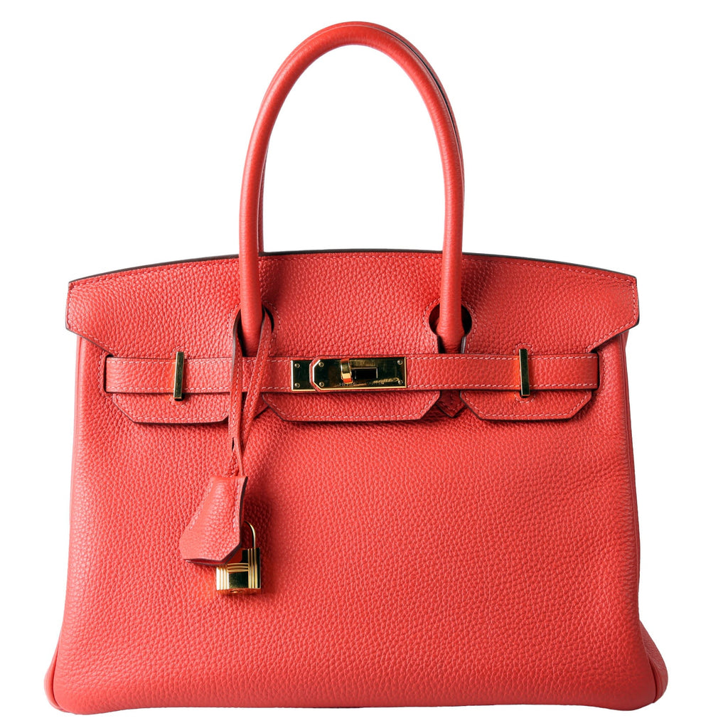 Hermes Birkin 30 Togo 2014 Capucine/Gold