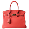 Hermes Birkin 30 Togo 2014 Capucine/Gold