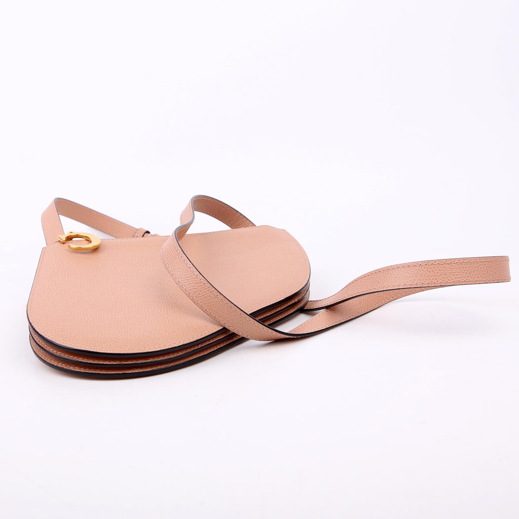 Dior Saddle Triple Zip Pouch Bag Nude