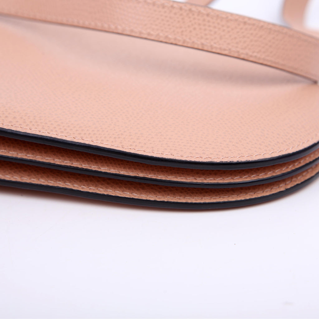 Dior Saddle Triple Zip Pouch Bag Nude