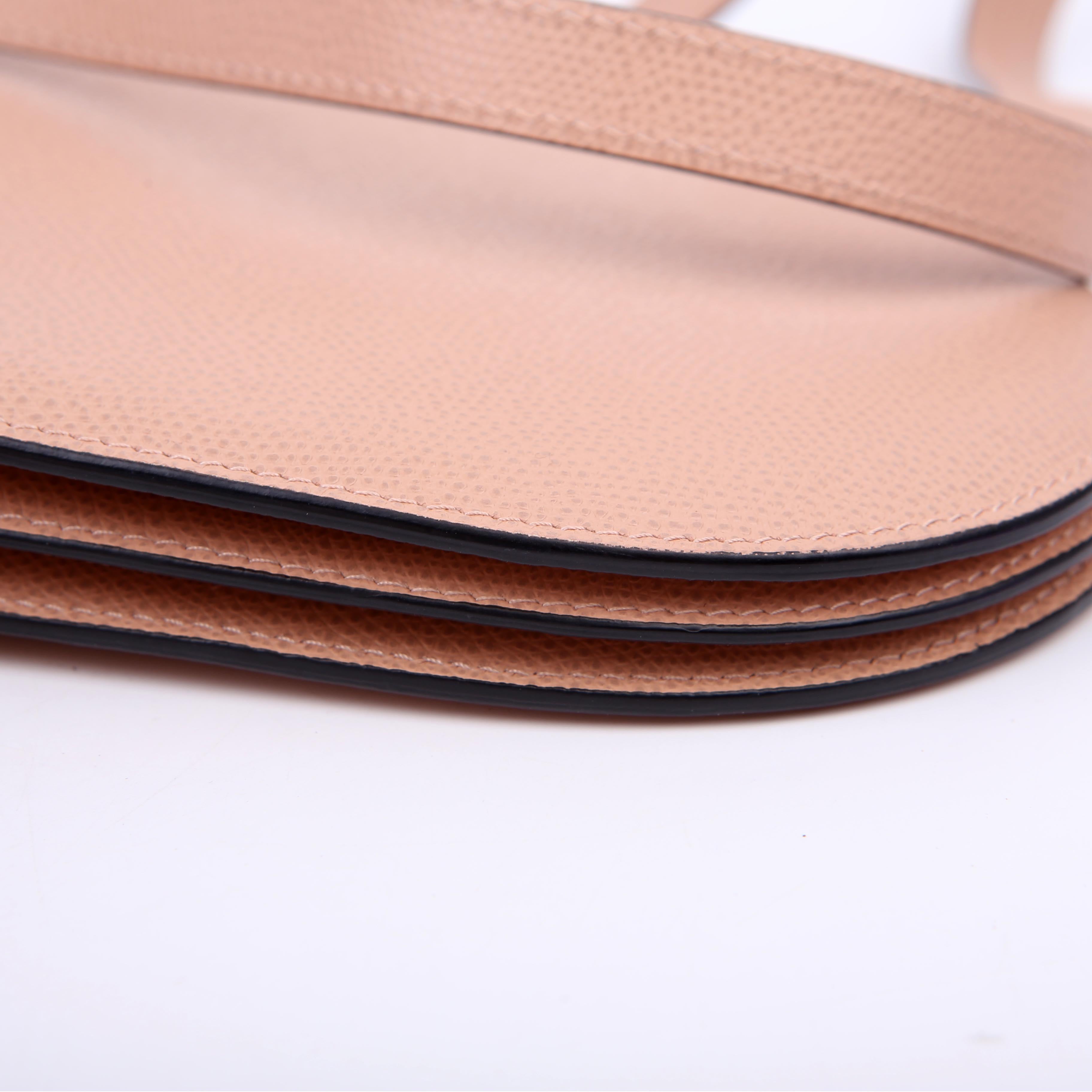 Dior Saddle Triple Zip Pouch Bag Nude