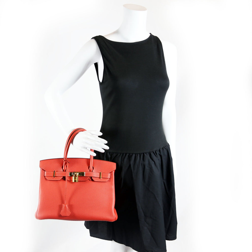 Hermes Birkin 30 Togo 2014 Capucine/Gold