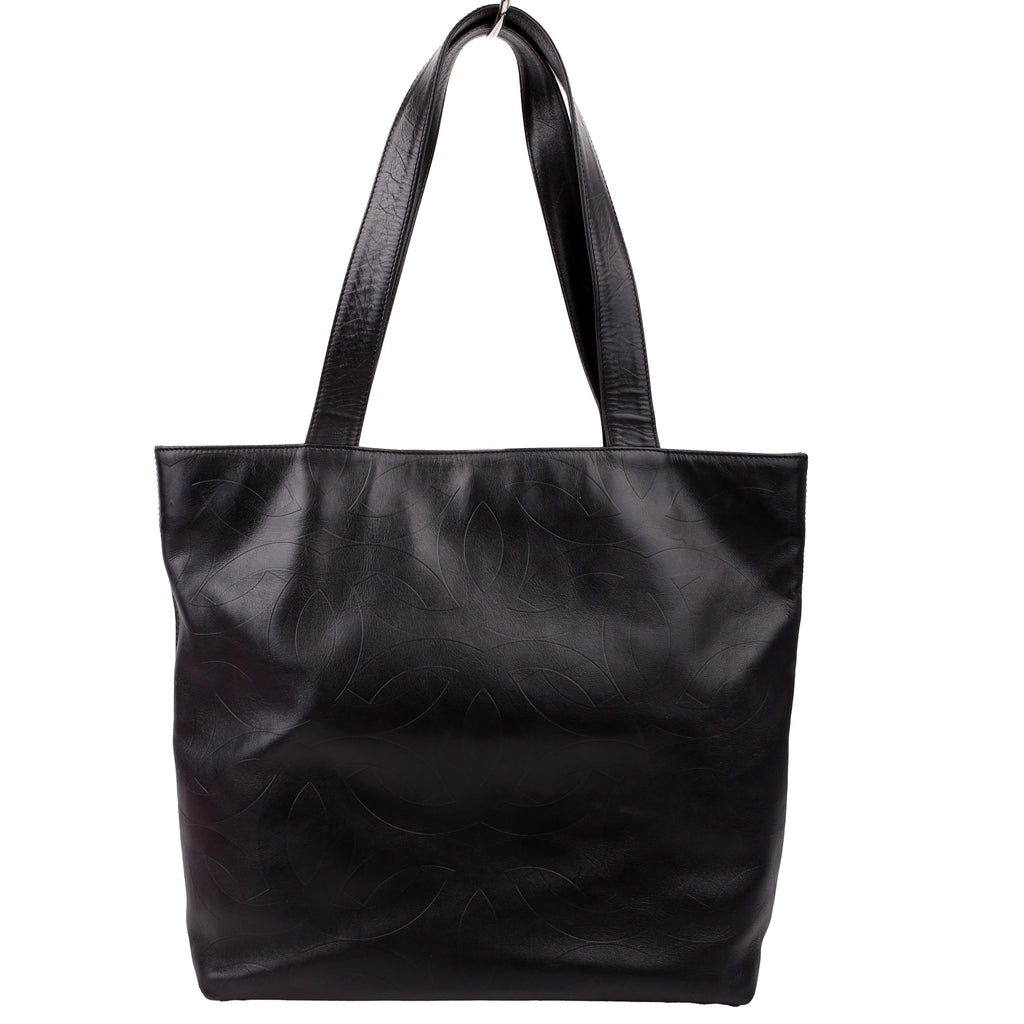 Coco Mark Embossed Tote 6M Black