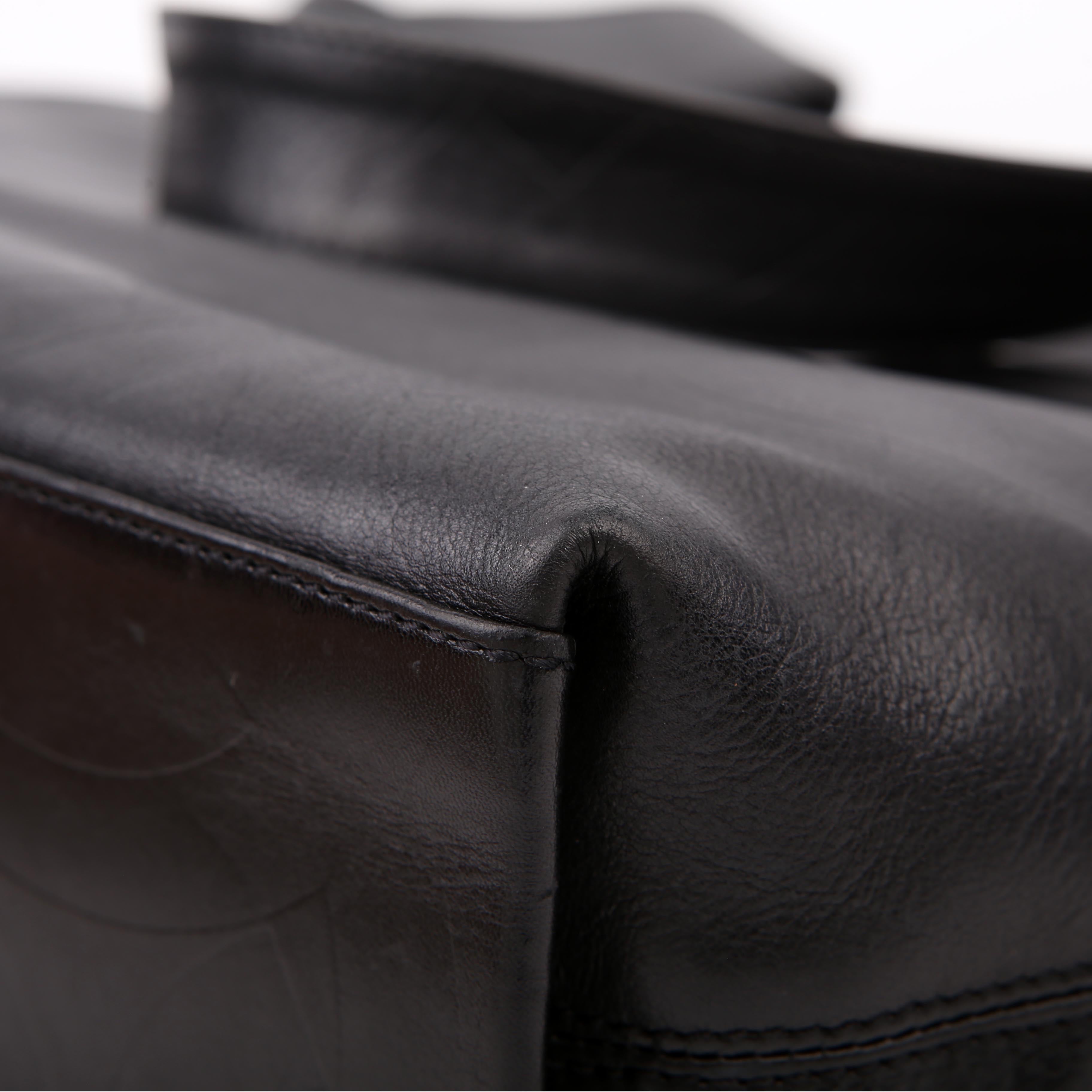 Coco Mark Embossed Tote 6M Black