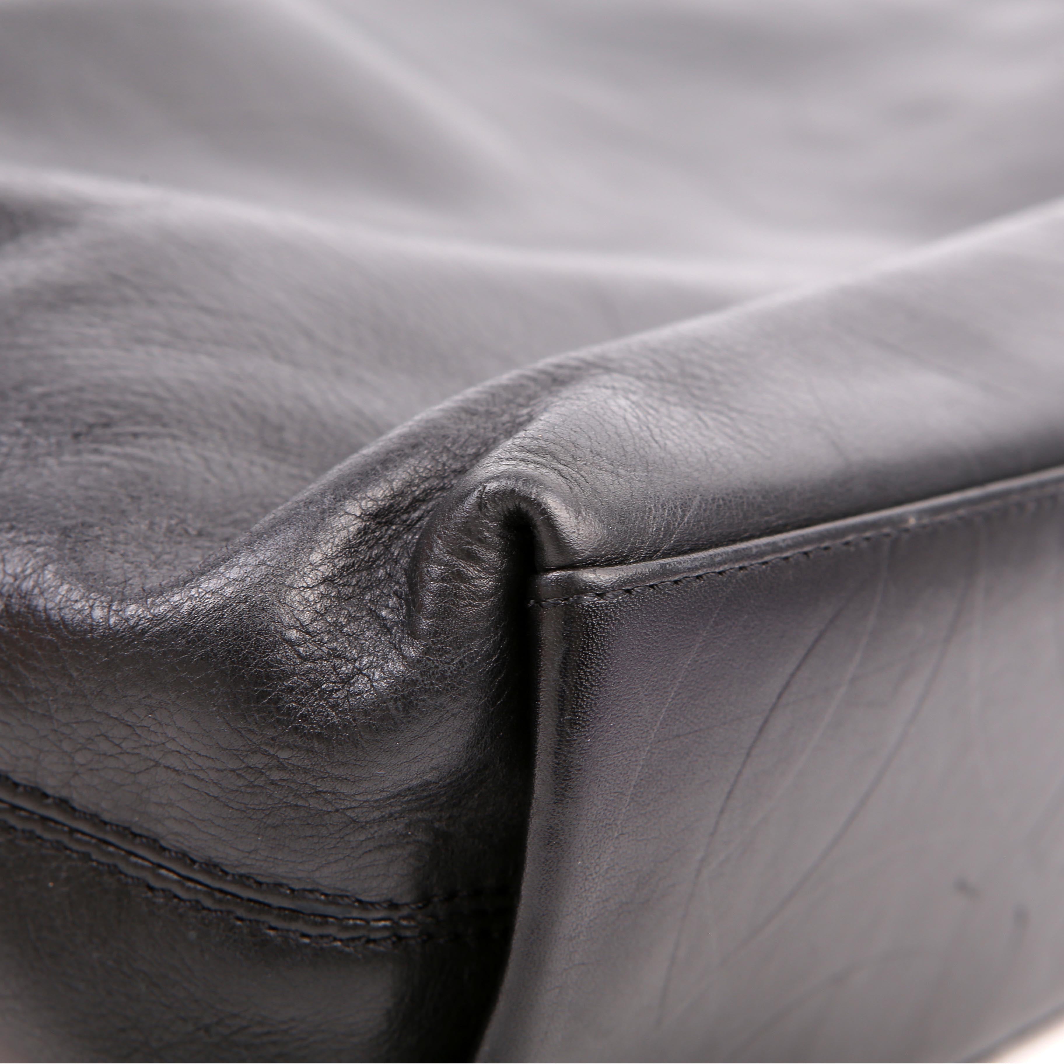 Coco Mark Embossed Tote 6M Black