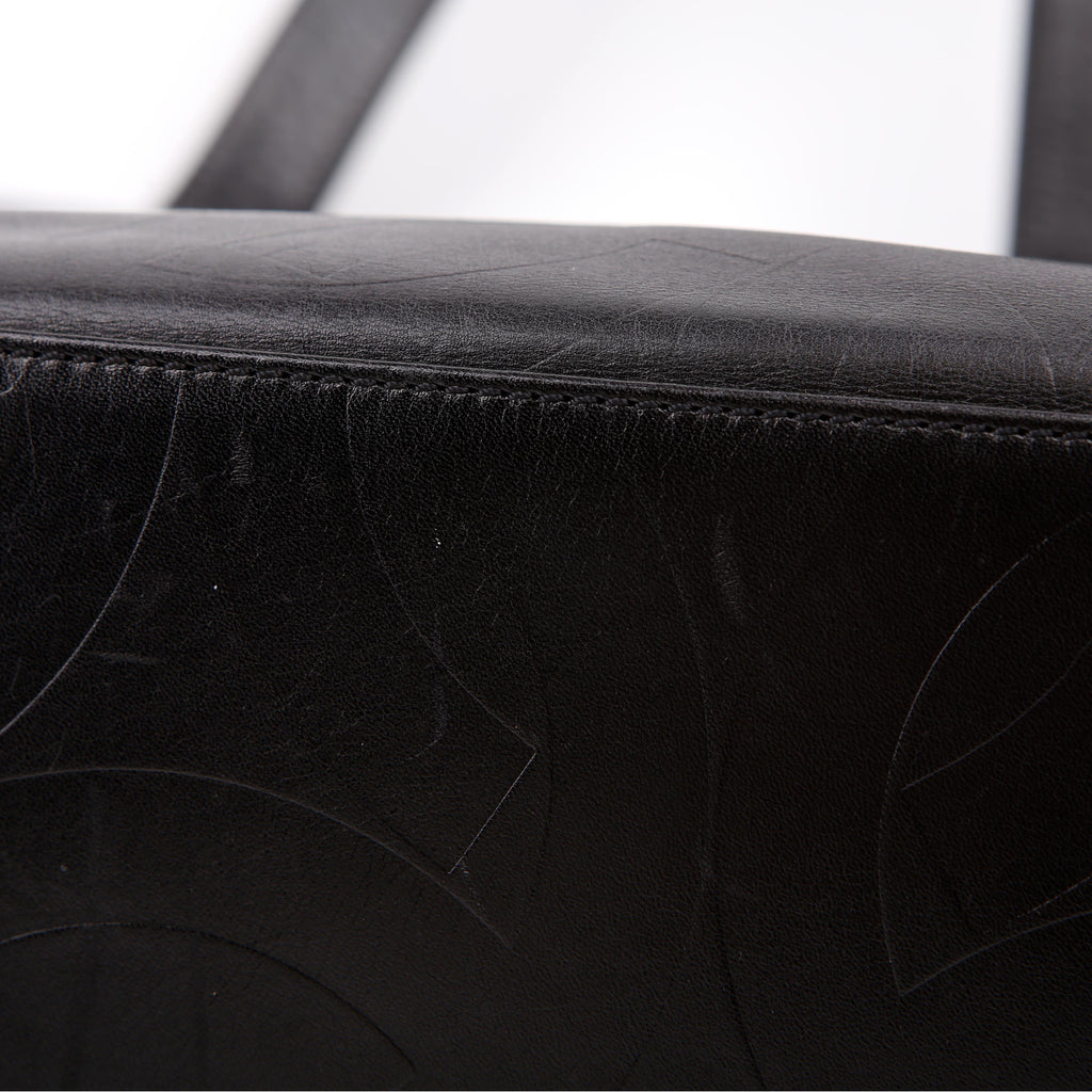 Coco Mark Embossed Tote 6M Black