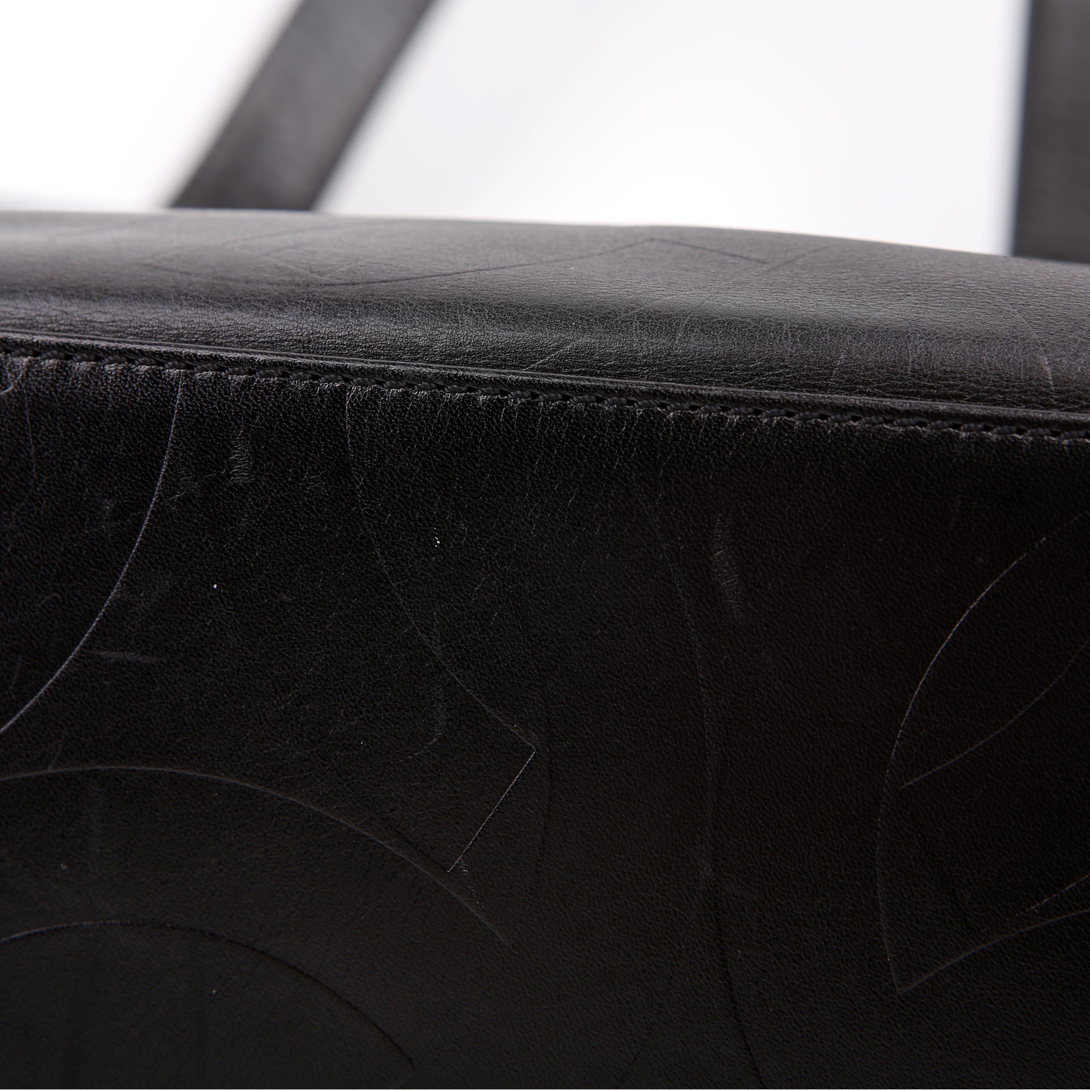Coco Mark Embossed Tote 6M Black