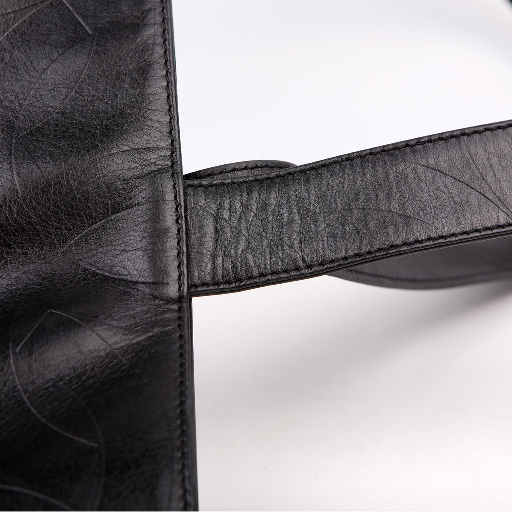 Coco Mark Embossed Tote 6M Black