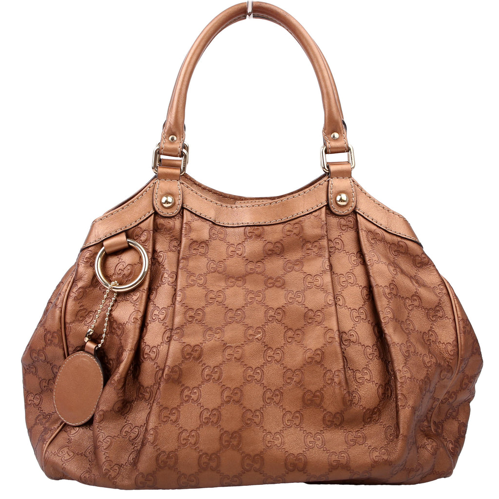 Gucci 211944 Sukey GG Leather Medium Copper