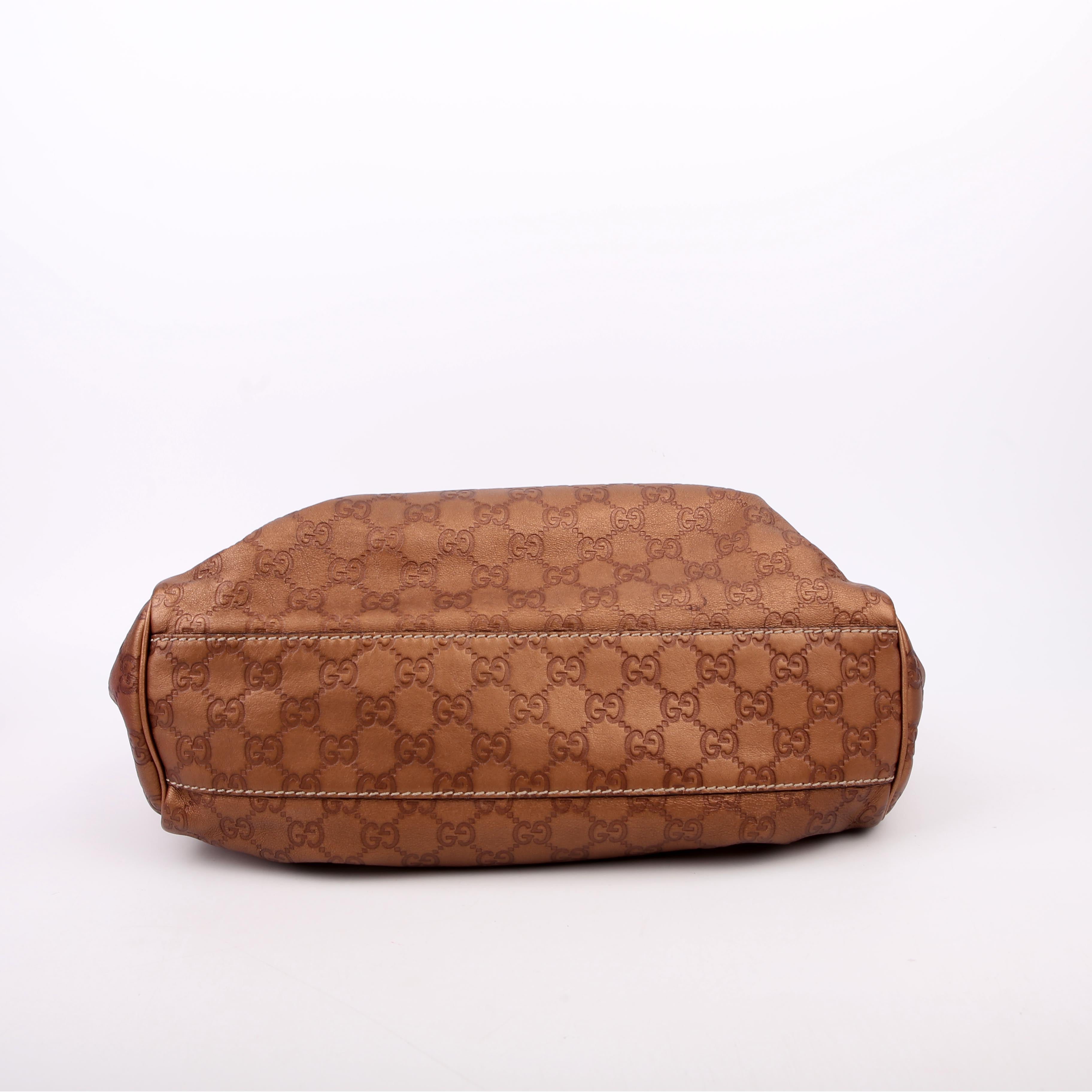 Gucci 211944 Sukey GG Leather Medium Copper