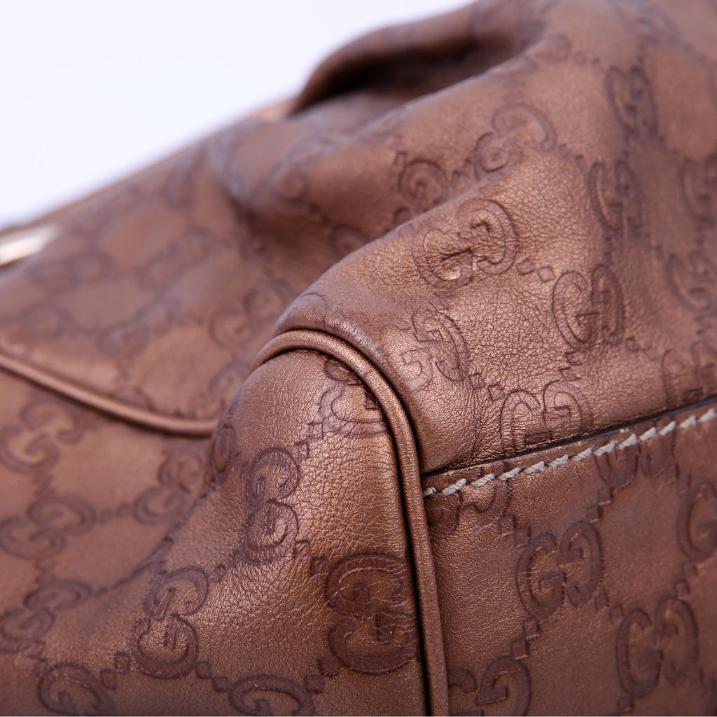 Gucci 211944 Sukey GG Leather Medium Copper
