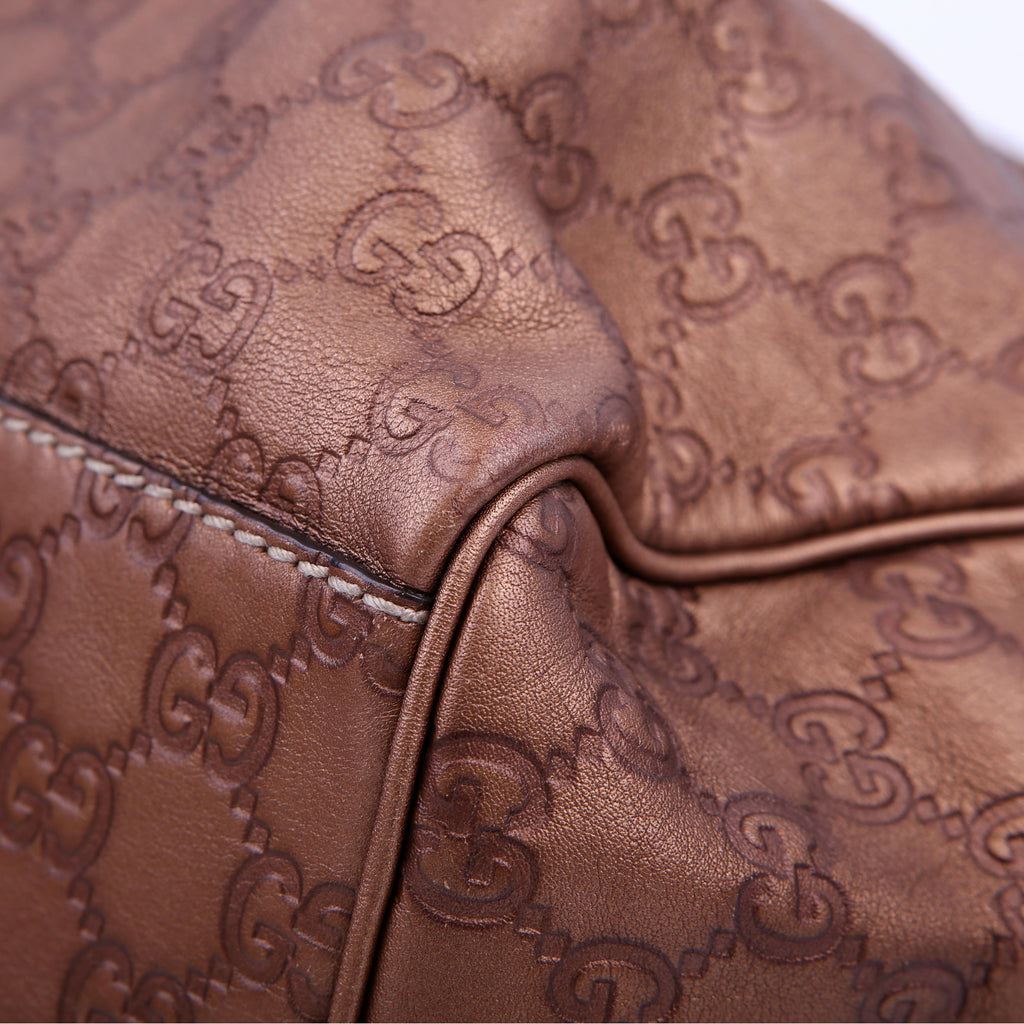 Gucci 211944 Sukey GG Leather Medium Copper
