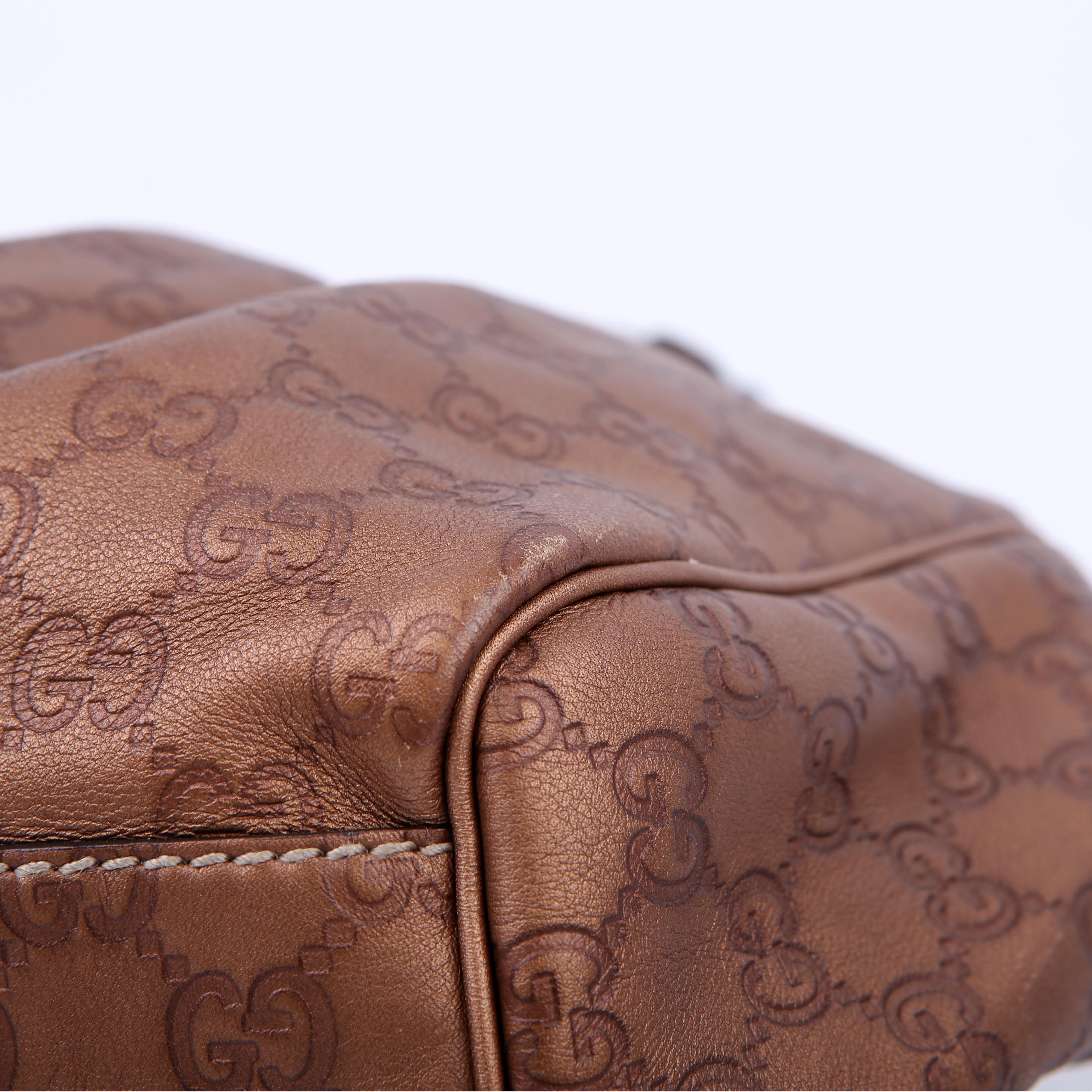 Gucci 211944 Sukey GG Leather Medium Copper