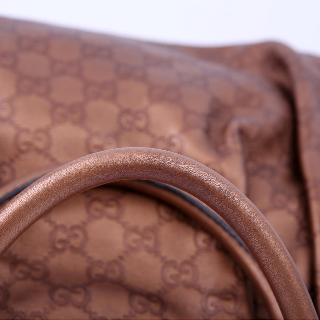 Gucci 211944 Sukey GG Leather Medium Copper