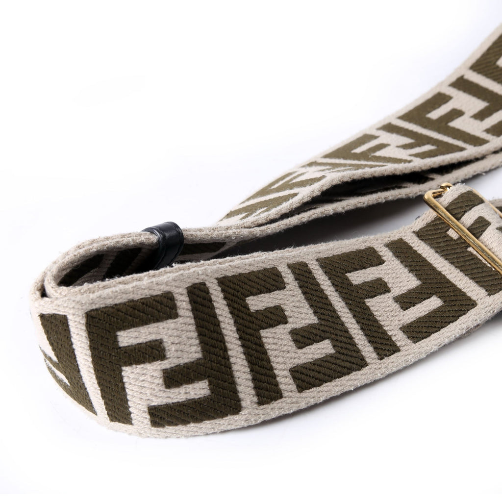 Fendi 8AV386 Strap You FF Fabric Strap Beige/Olive