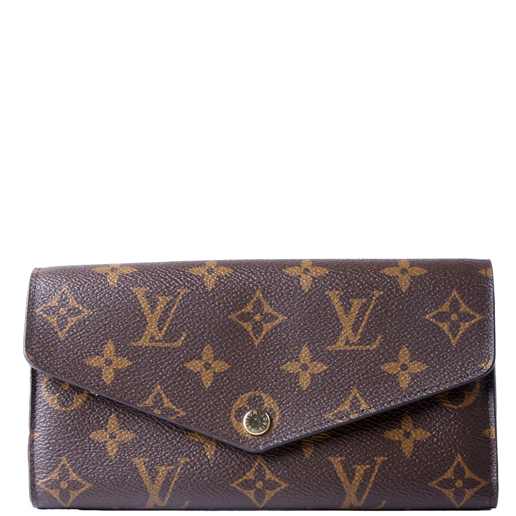 Sarah Wallet Monogram Newer Brown