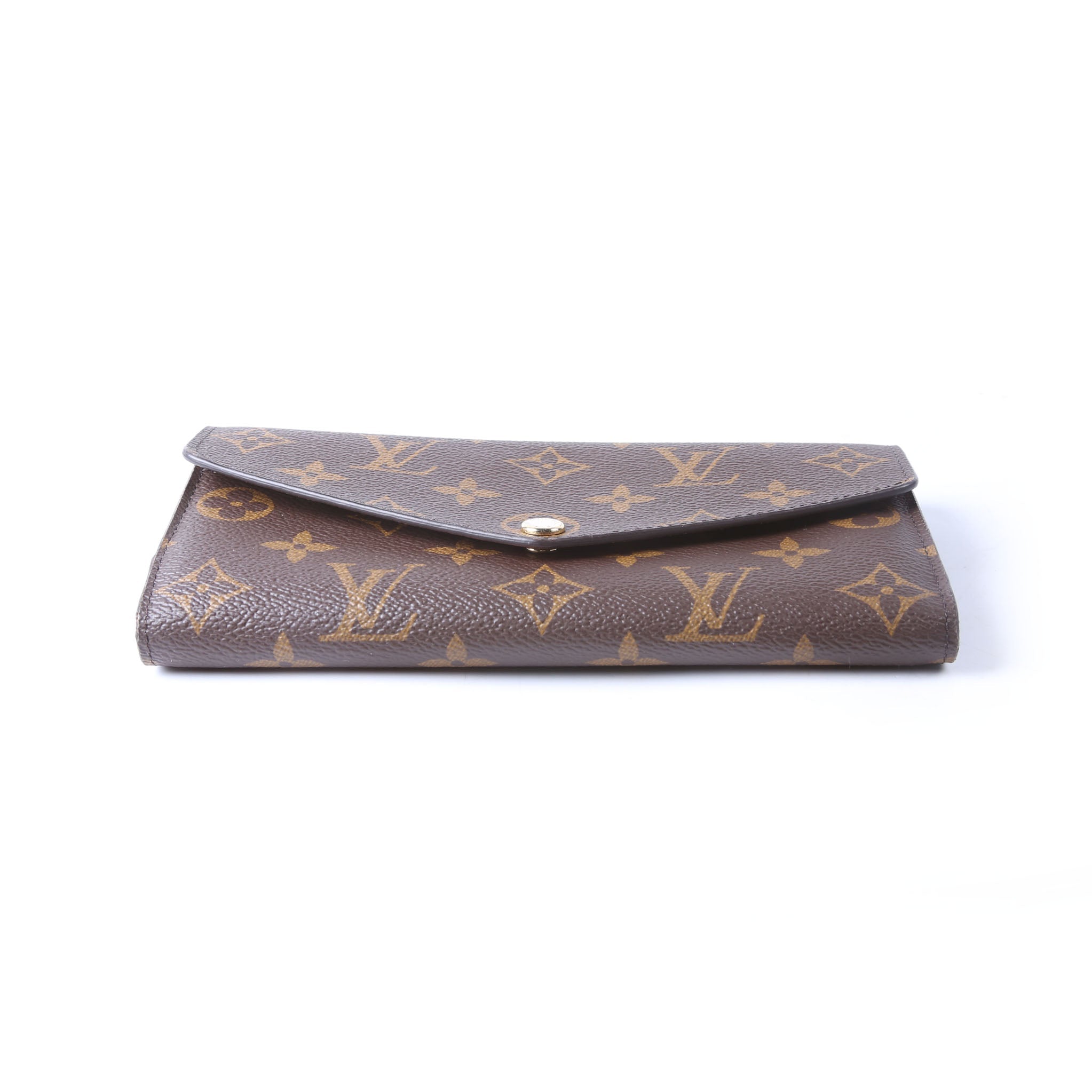 Sarah Wallet Monogram Newer Brown