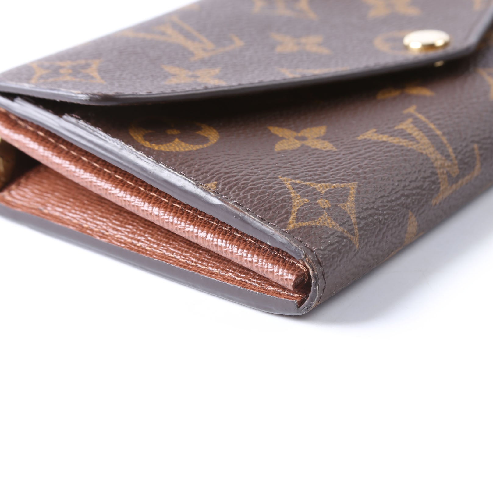 Sarah Wallet Monogram Newer Brown