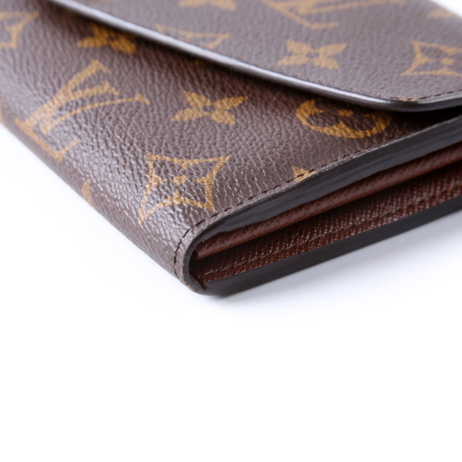 Sarah Wallet Monogram Newer Brown