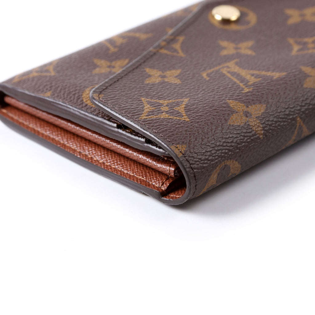 Sarah Wallet Monogram Newer Brown