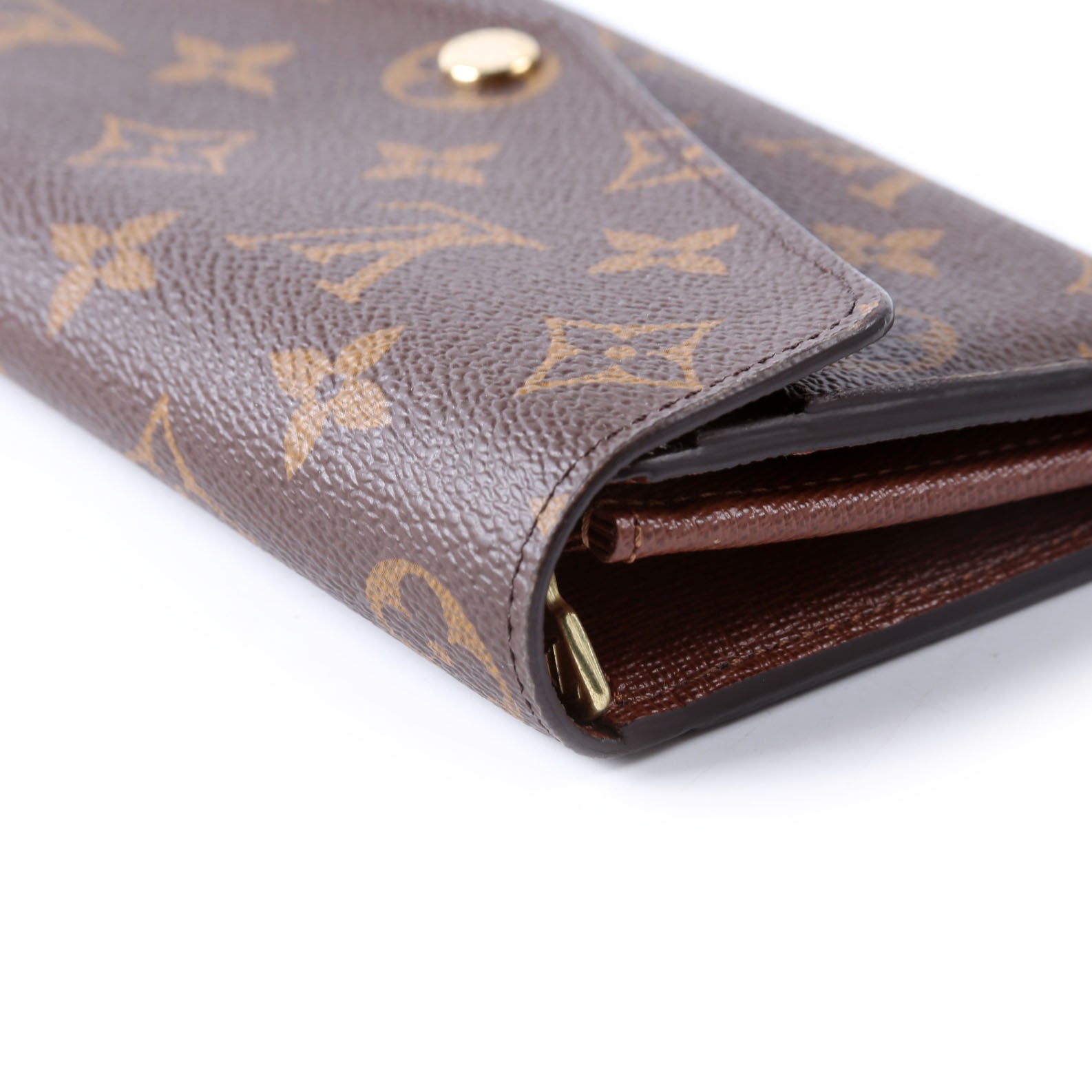 Sarah Wallet Monogram Newer Brown
