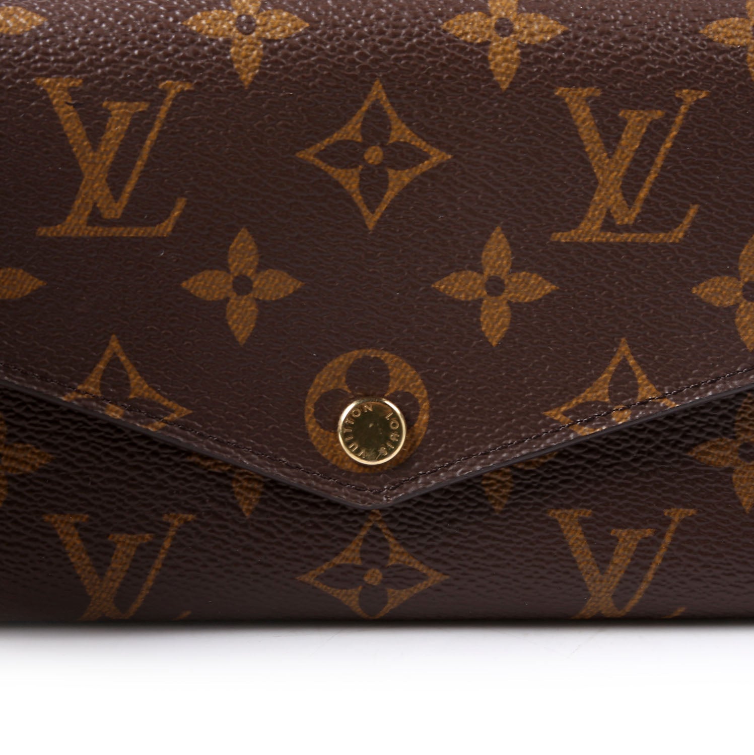 Sarah Wallet Monogram Newer Brown