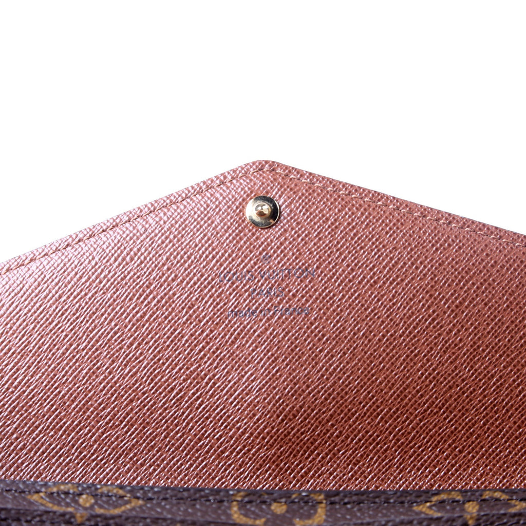 Sarah Wallet Monogram Newer Brown