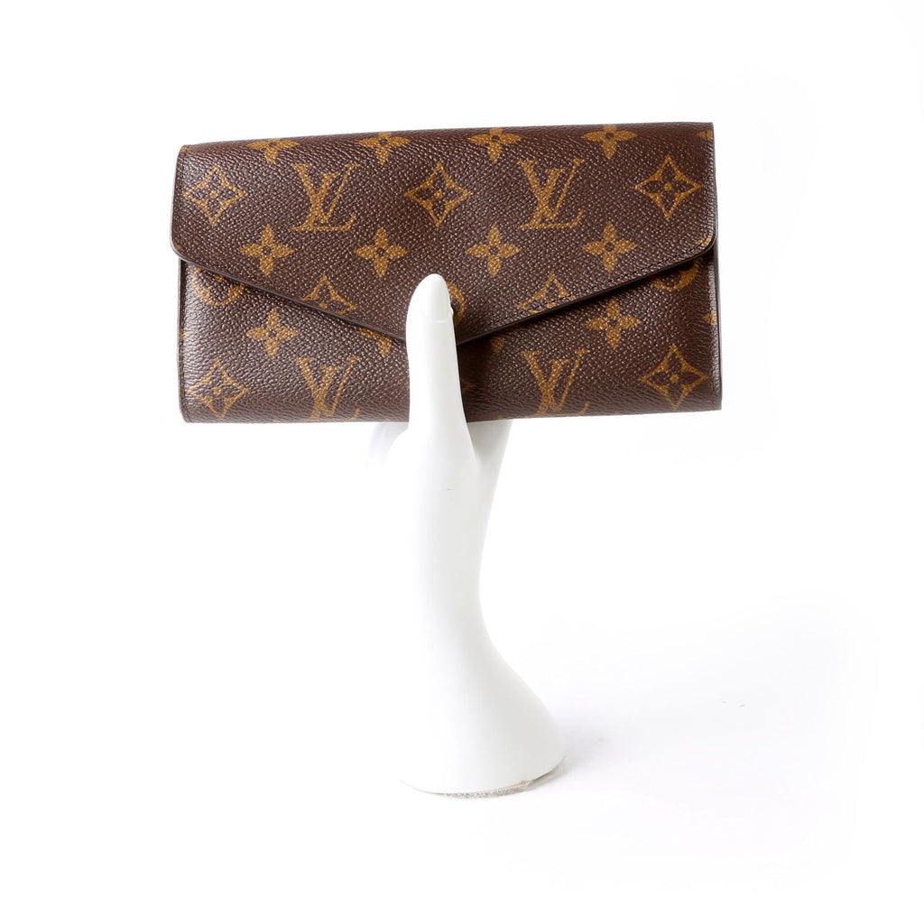 Sarah Wallet Monogram Newer Brown