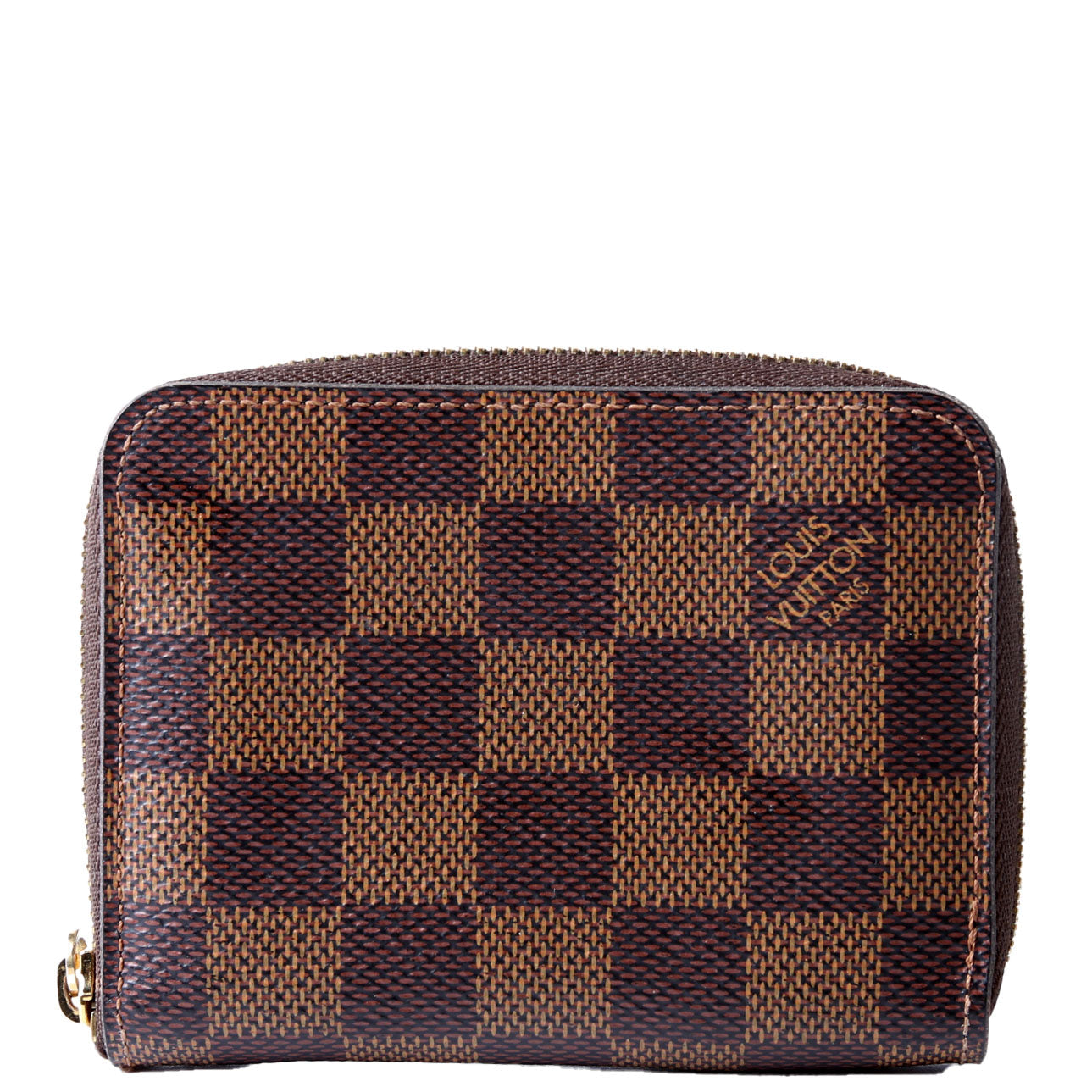 Zippy Coin Purse Damier Ebene Brown/Light Pink