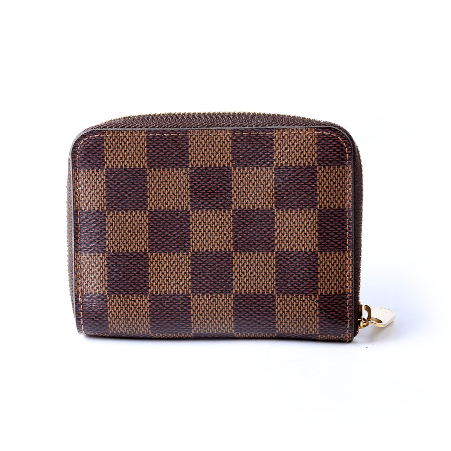 Zippy Coin Purse Damier Ebene Brown/Light Pink