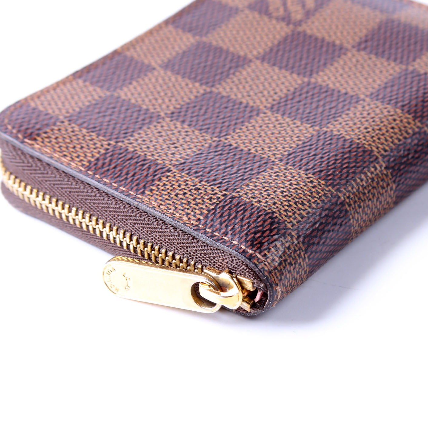 Zippy Coin Purse Damier Ebene Brown/Light Pink