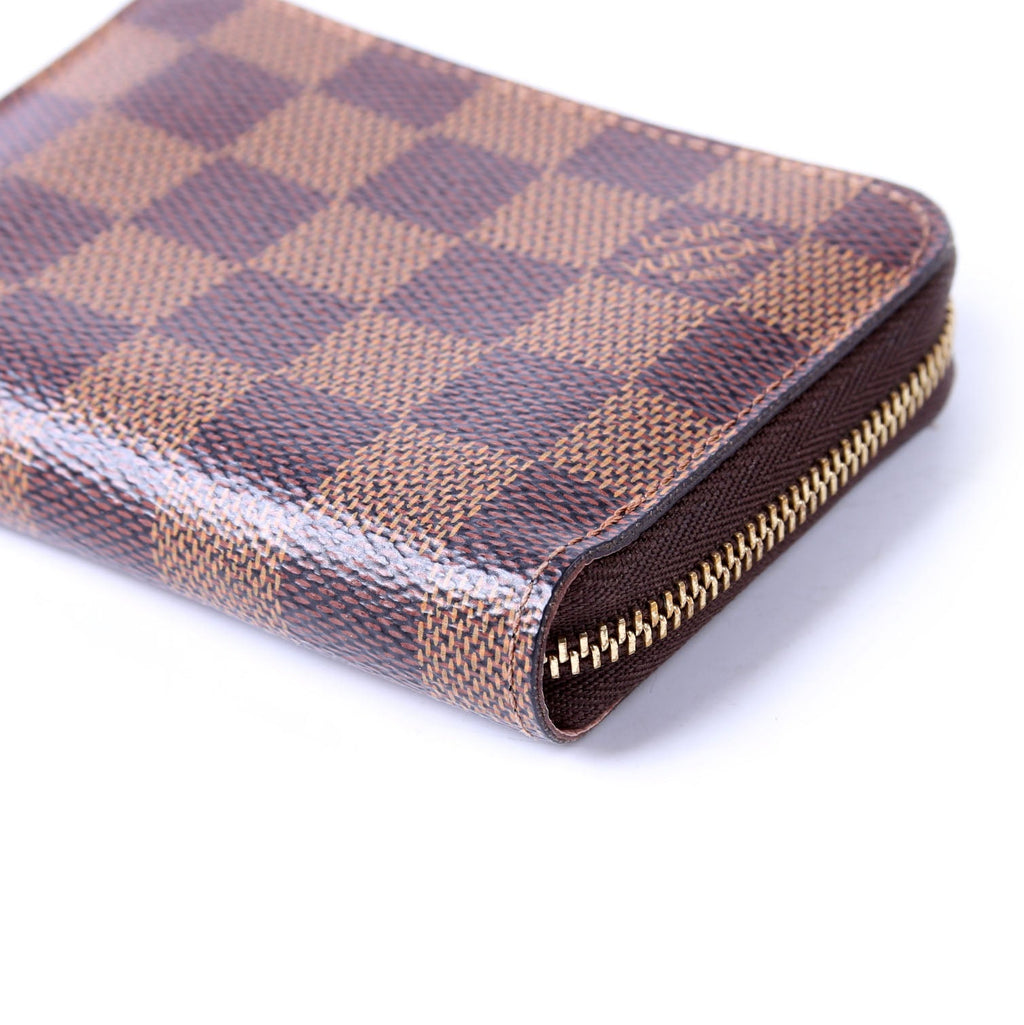 Zippy Coin Purse Damier Ebene Brown/Light Pink