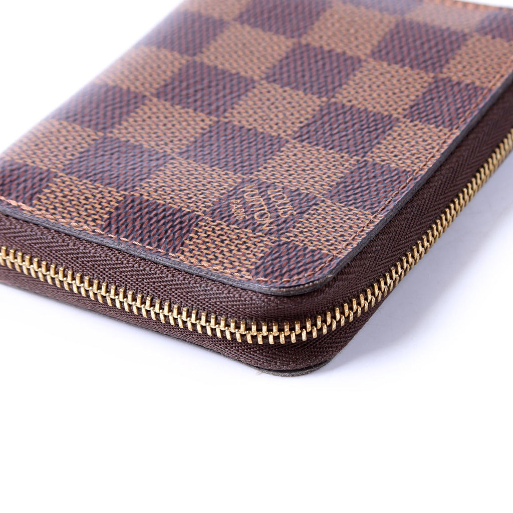 Zippy Coin Purse Damier Ebene Brown/Light Pink