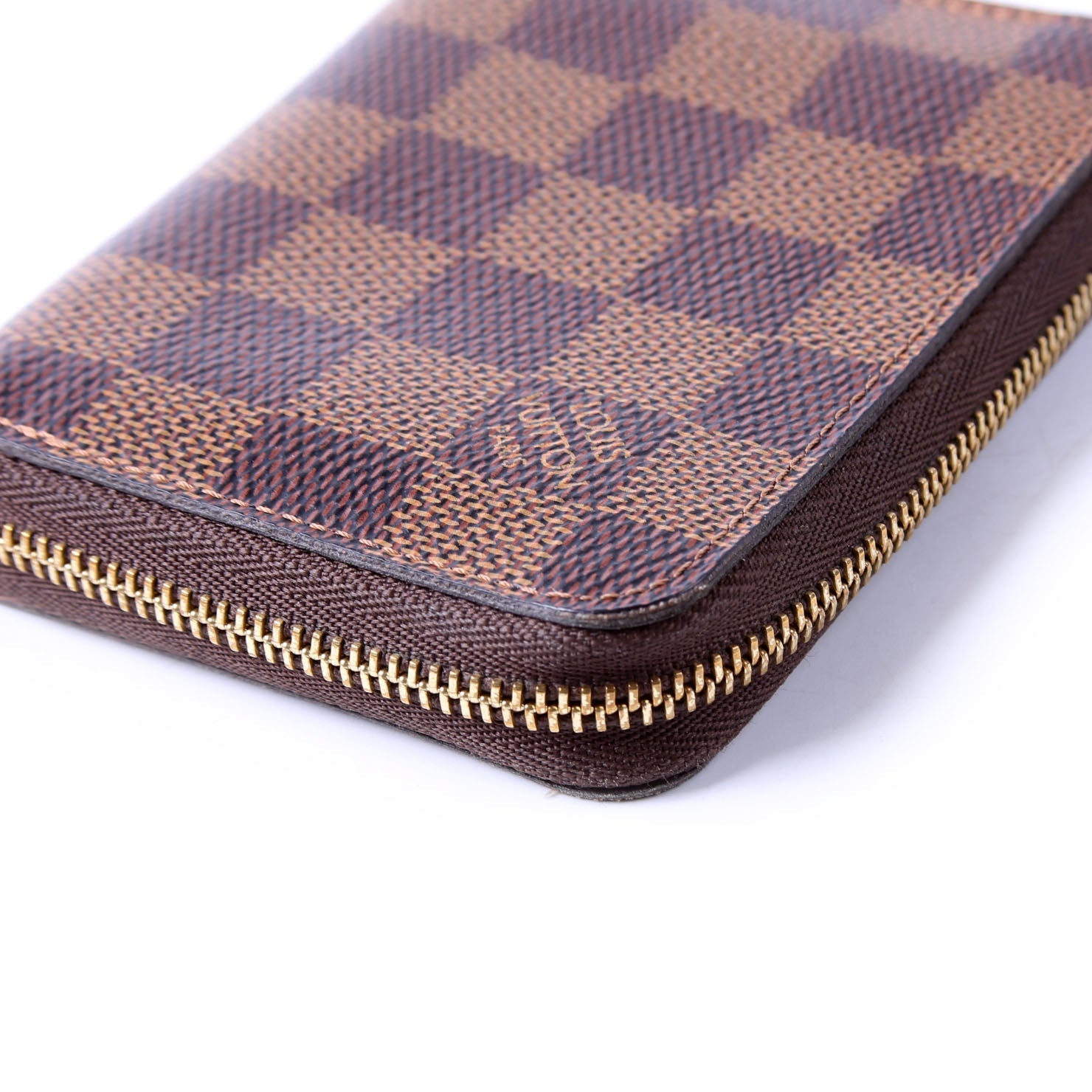 Zippy Coin Purse Damier Ebene Brown/Light Pink