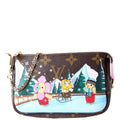 Pochette access Mini 2023 Xmas animation Monogram Brown/Multicolor/Pink