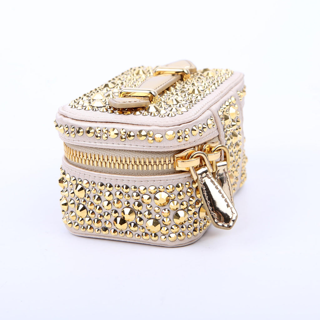Prada Degrade Crystal Vanity Case Small Gold