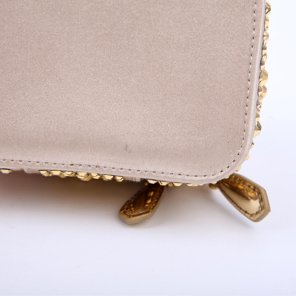 Prada Degrade Crystal Vanity Case Small Gold