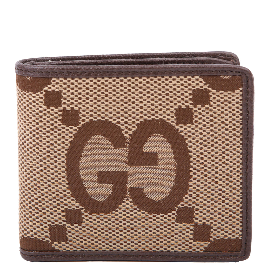 Gucci 699308 Jumbo GG Canvas Bifold Wallet